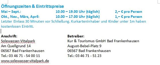 Kindertag im Solewasser-Vitalpark (Foto: Stadtmarketing Bad Frankenhausen)