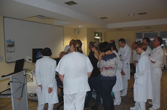 Vortrag in der Helios-Klinik Hettstedt (Foto: Dagmar Mansfeldt)