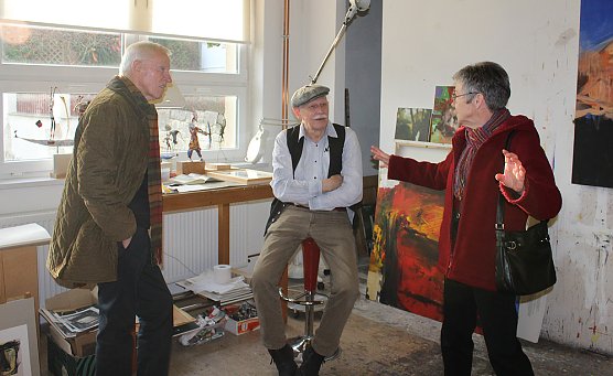 Sylvester Mackensen eröffnet Kunsthaus (Foto: Karl-Heinz Herrmann) Sylvester Mackensen eröffnet Kunsthaus (Foto: Karl-Heinz Herrmann)