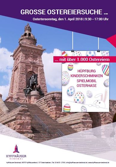 Auf zur gro&szlig;en Ostereiersuche am Kyffh&auml;user-Denkmal (Foto: Kur GmbH)