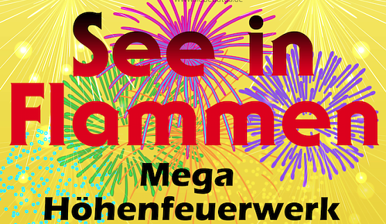 See in Flammen - H&ouml;henfeuerwerk &uuml;ber dem Stausee Kelbra (Foto: Mitteldeutsche Veranstaltungs- und Veranstaltungsgesellschaft)