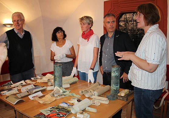 Historische Dokumente bis ins 15. Jahrhundert gefunden (Foto: Karl-Heinz Herrmann) Historische Dokumente bis ins 15. Jahrhundert gefunden (Foto: Karl-Heinz Herrmann)