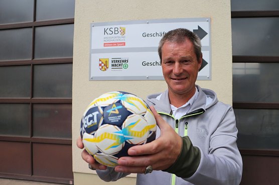 KSB Chef und Gesch&auml;ftsf&uuml;hrer des Sportmarketing Nordhausen Andreas Meyer (Foto: Angelo Glashagel)