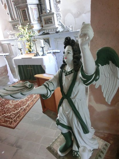 Taufengel wurde restauriert (Foto: Thomas Ahlheim)