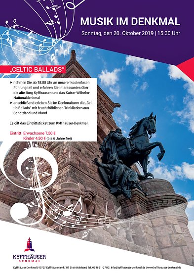 Musik im Denkmal mit Celtic Ballads (Foto: Stadtmarketing Bad Frankenhausen) Musik im Denkmal mit Celtic Ballads (Foto: Stadtmarketing Bad Frankenhausen)