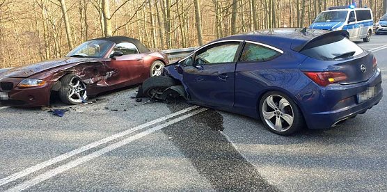 Unfall auf der B85 (Foto: Silvio Dietzel)