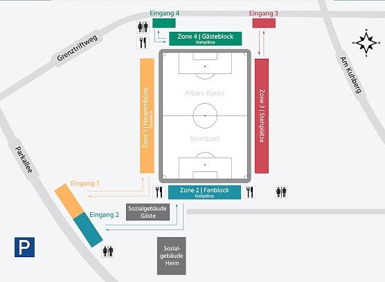 Lageplan f&uuml;r das Spiel (Foto: FSV Wacker 90)