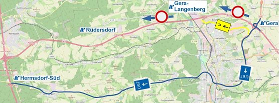 Umleitungsstrecken (Foto:  Autobahn Gmbh)