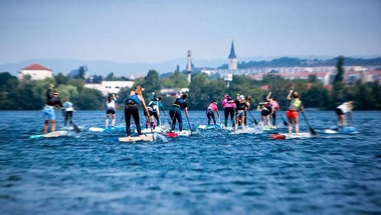 Die Elite des SUP-Sports kommt am kommenden Wochenende wieder nach Nordhausen (Foto: Christoph Keil)