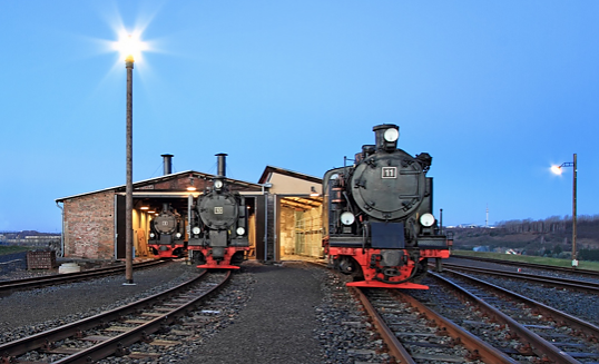 Lokschuppen Hettstedt Kupferkammerh&uuml;tte (Foto: A.Wernecke)