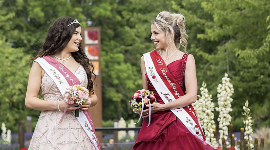 Die Majest&auml;ten im Rosarium (Foto: Europa-Rosarium)