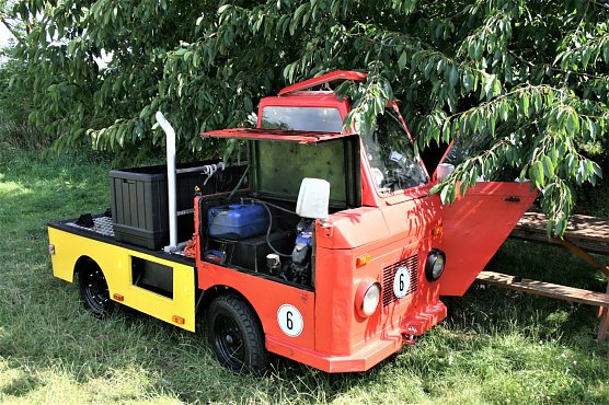 Unikat auf Campingplatz  (Foto: U. Reinboth )