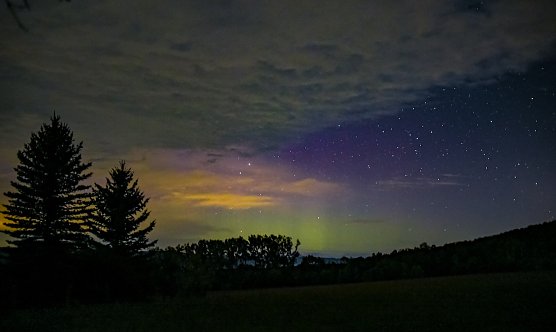 Phantastische Aufnahme der gestrigen Nordlichter (Foto: Evelin Krahl) Phantastische Aufnahme der gestrigen Nordlichter (Foto: Evelin Krahl)