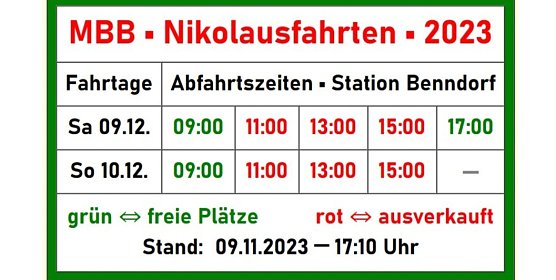 Nikolausfahrten  (Foto: Mansfelder Bergwerksbahn )