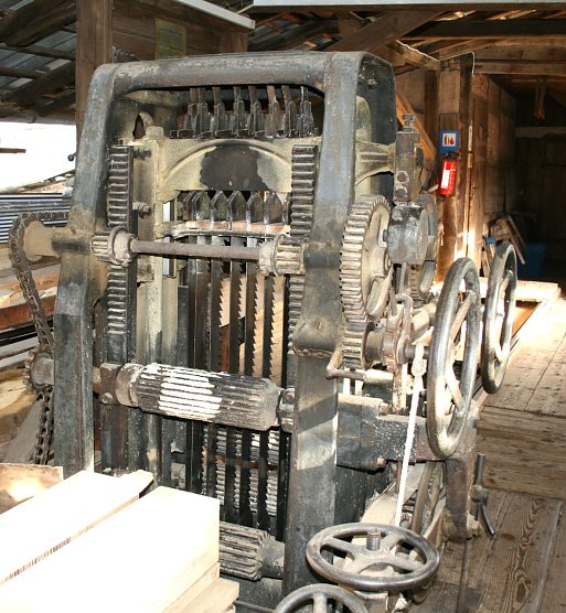 Das Vertikal Vollgatter aus dem Jahr 1922 (Foto: Ulrich Reinboth)