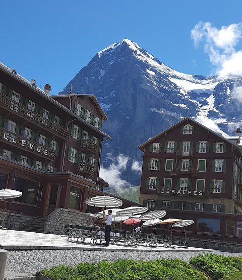 Blick auf die Eiger-Nordwand (Foto: D. Arndt)