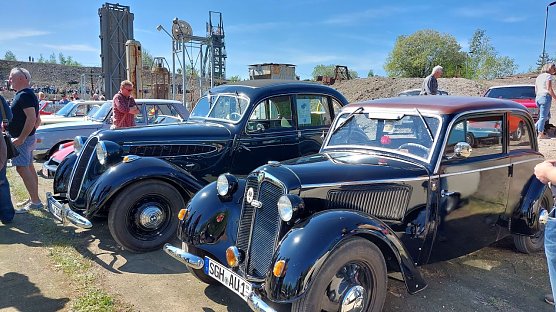 Wie in den Vorjahren verwandelt sich das Areal am Schaubergwerk in Wettelrode in eine Automeile.  (Foto: Karin Thom)