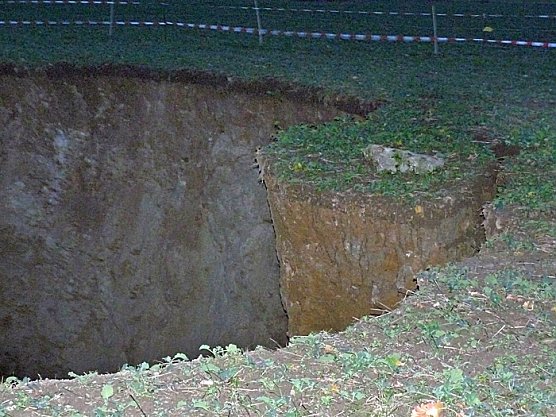 Erdfall Bad Frankenhausen (Foto: Karl-Heinz Herrmann)