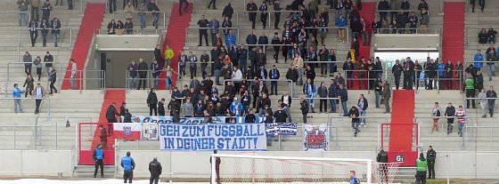Bild: Die Wacker-Fans sind auch im Stadion