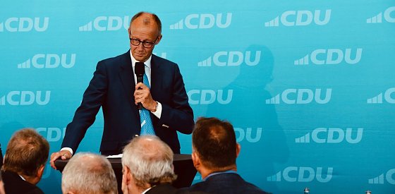 Fridrich Merz im vergangenen Jahr zum Wahlkampf in Nordhausen Foto: nnz-Archiv
