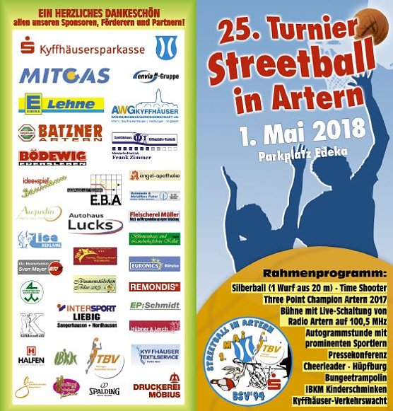 Bild: 25. Streetbasketball-Turnier in Vorbereitung