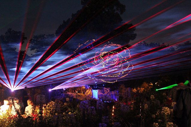 Bild: Lasershow