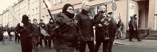 Bild: Rechtsextremer Aufmarsch in Nordhausen, Archivbild