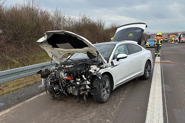 Bild: Unfall auf der A38