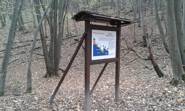 Bild: Neue Infotafel am Karstwanderweg