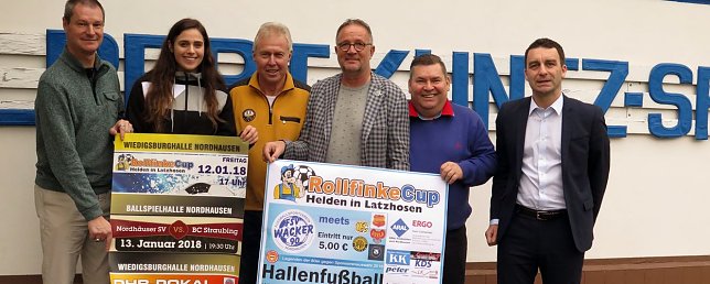 Bild: Von links: Andreas Meyer, Josephine Huber, Hans-Joachim Junker, Uwe Rollfinke, Frank Kirchhoff und Sven Pistorius
