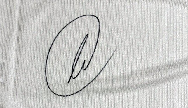 Bild: Unterschrift von Thomas M&uuml;ller