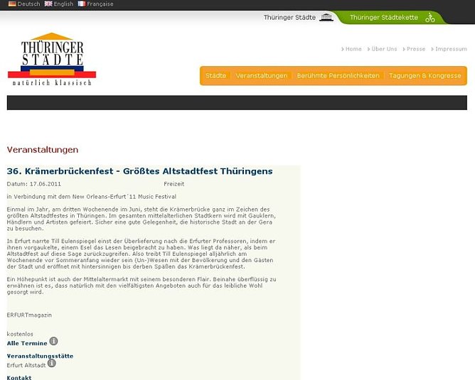 Neue Seite im Netz (Foto: privat)