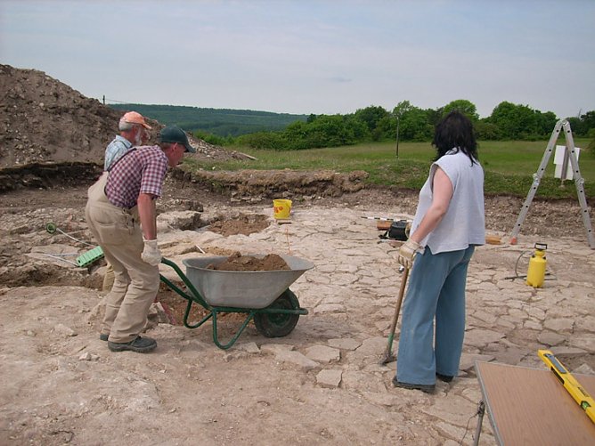 Grabung Frauenberg (Foto: Karl-Heinz Herrmann)