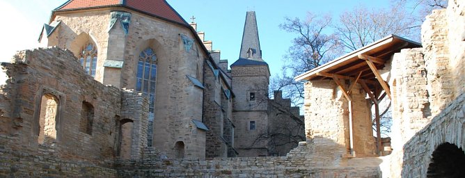 Verschiedene Spielorte auf Schloss Mansfeld laden vom 19. bis 21. August 2016 zum ersten Mansfelder Song- und Slam-Festival ein. (Foto: Jochen Miche)