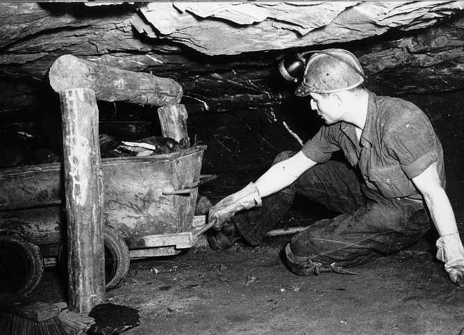 Bergmann bei der Arbeit (Foto: privat)