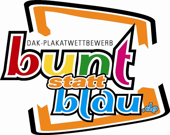 Logo bunt statt blau (Foto: DAK) Logo bunt statt blau (Foto: DAK)