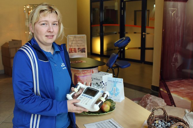 Das Besondere an der Salzgrotte (Foto: Karl-Heinz Herrmann) Das Besondere an der Salzgrotte (Foto: Karl-Heinz Herrmann)