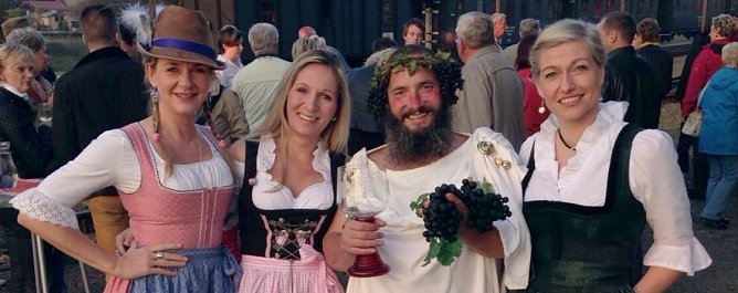 Mit Bacchus dem Gott des Weines unterwegs (Foto: Thomas Fischer)