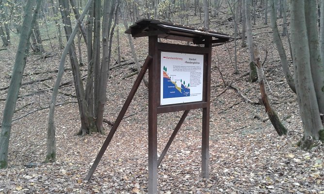 Neue Infotafel am Karstwanderweg (Foto: B. Schwarzberg)