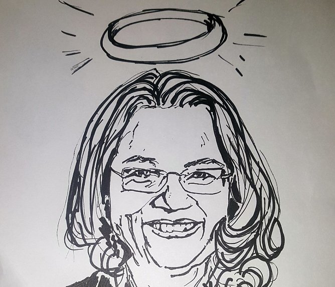 Karikatur (Foto: H. Buntfu&szlig;)