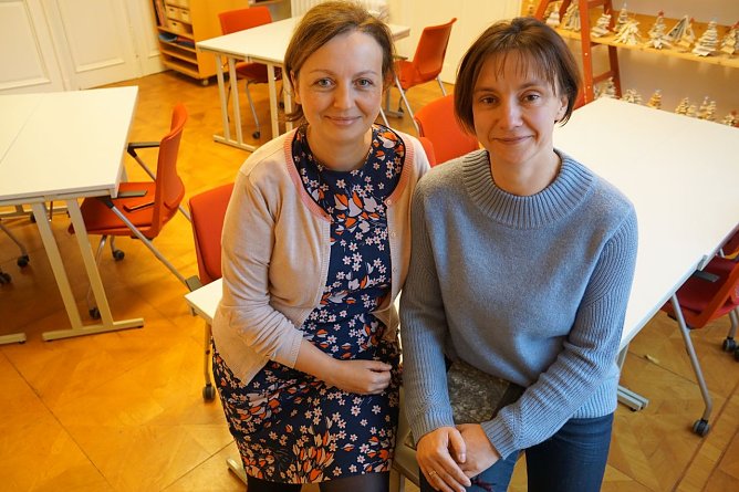 Yvette Schatz und Silke Schellbach vom Autismuszentrum "Kleine Wege" (Foto: Susanne Schedwill)