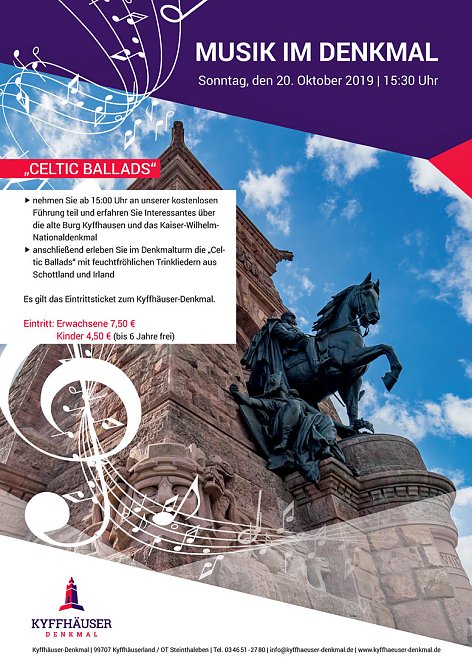 Musik im Denkmal mit Celtic Ballads (Foto: Stadtmarketing Bad Frankenhausen)
