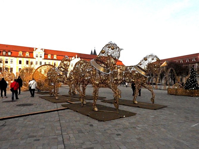 Installation vor dem Magdeburger Dom (Foto: Peter Blei) Installation vor dem Magdeburger Dom (Foto: Peter Blei)
