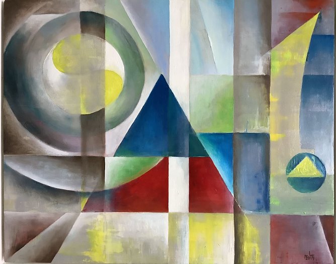 o.T Malerei von 2019, &Ouml;l auf Leinwand (Foto: Ralf Behrend)