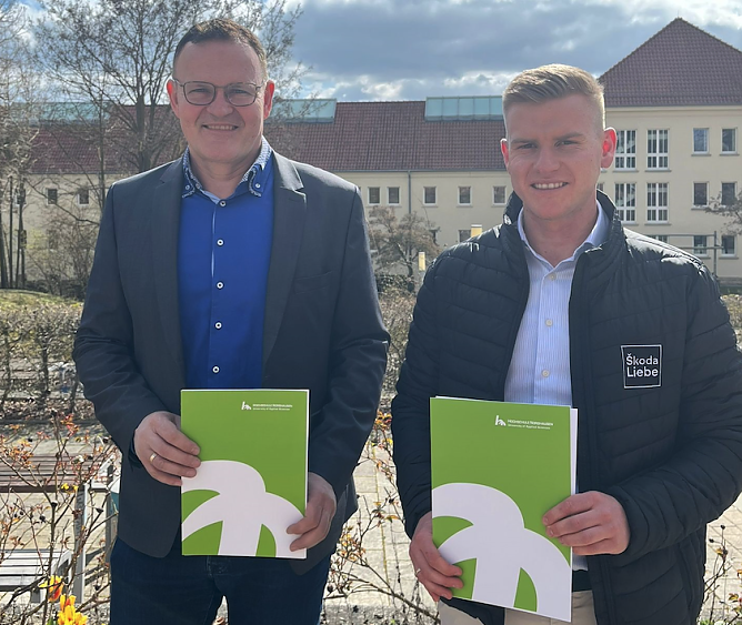 Prof. Dr. J&ouml;rg Wagner, Johannes Peckruhn  (Foto: Annalena Rarisch)