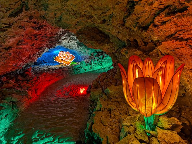 Die Lichterwelten kehren bald in die Barbarossa-H&ouml;hle zur&uuml;ck (Foto: Gemeinde Kyffh&auml;userland)