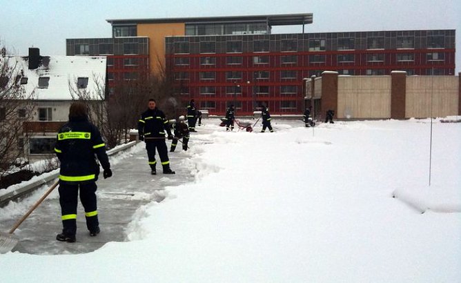 Einsatz auf D&auml;chern (Foto: THW)