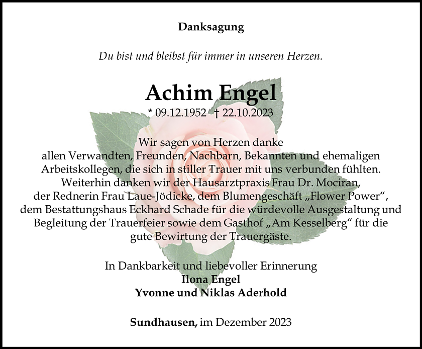 Danksagung (Foto: Schade)