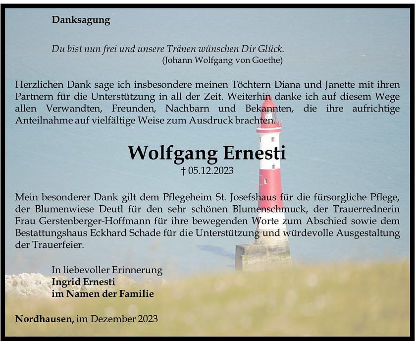 Danksagung (Foto: Schade)