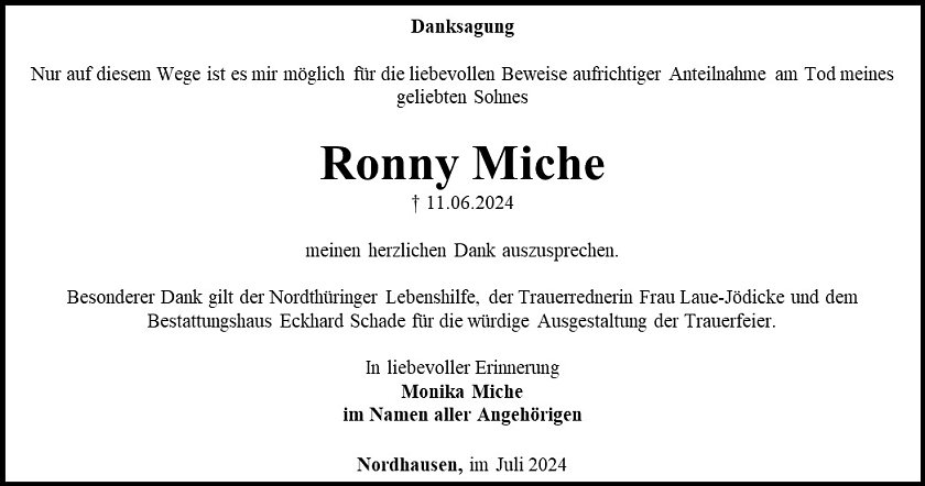 Danksagung (Foto: Schade)